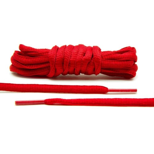 RED - THIN OVAL LACES [T07]